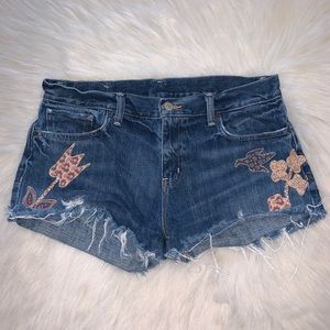 Ralph Lauren Denim&Supply Embroidered Jean Shorts